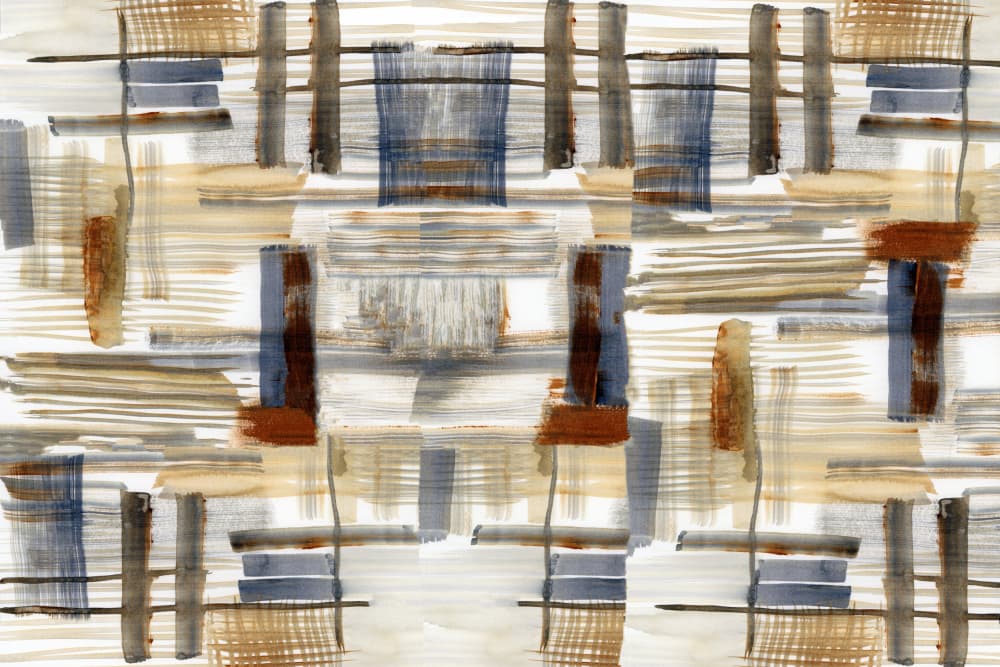 Abstract Woven Grid by cartissi — canvas wall art