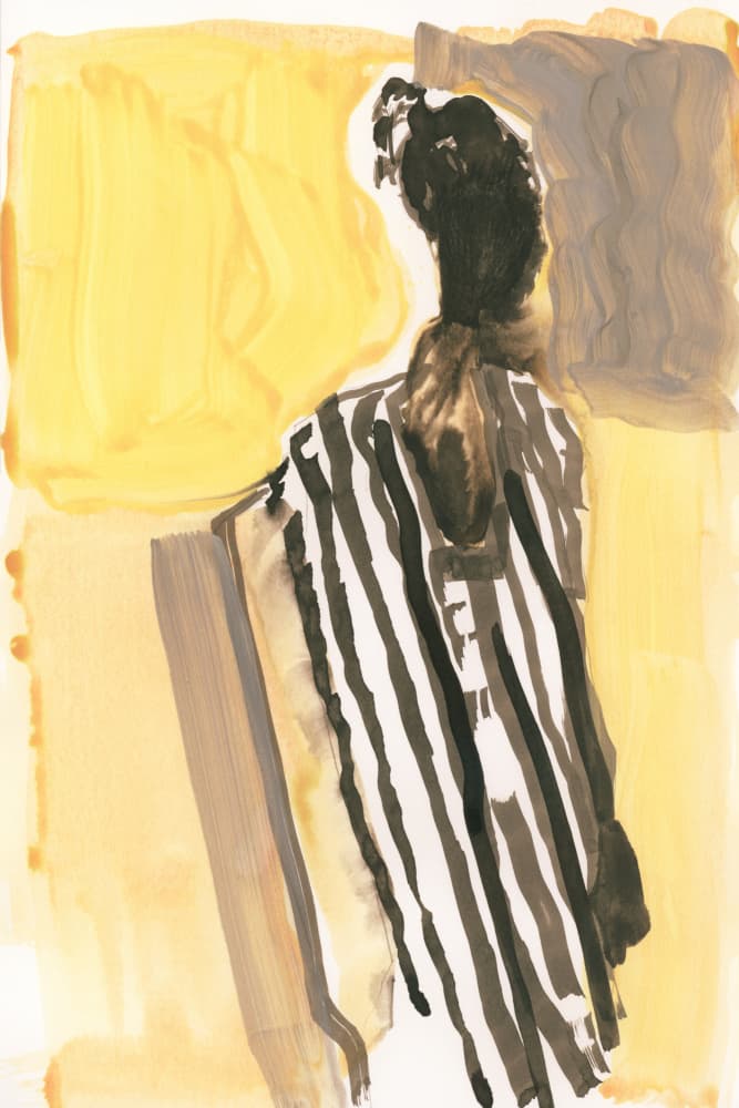 Modern Striped Figure