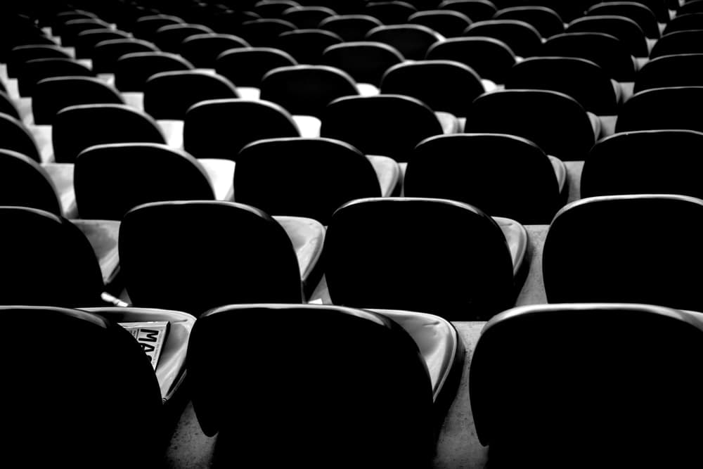 Rows Of Empty Seats by Bastian Kienitz — canvas wall art