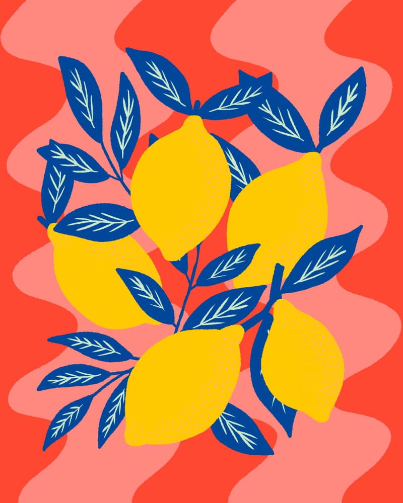 Vibrant Lemon Leaves