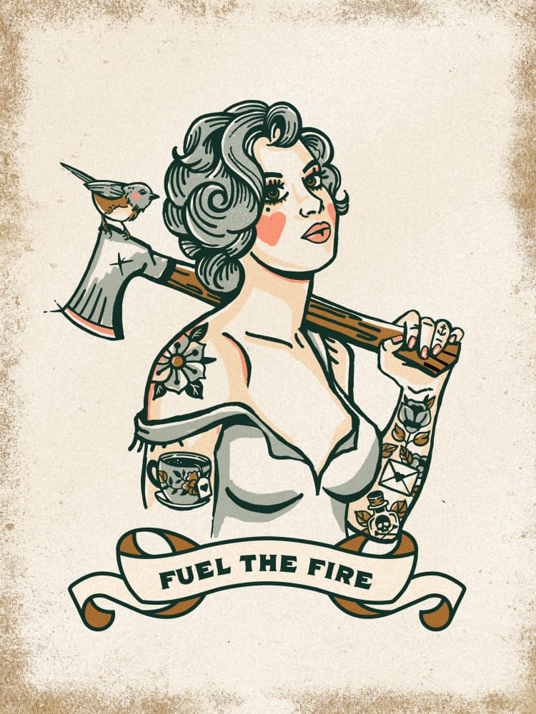 Fuel the Fire by The Whiskey Ginger — canvas wall art