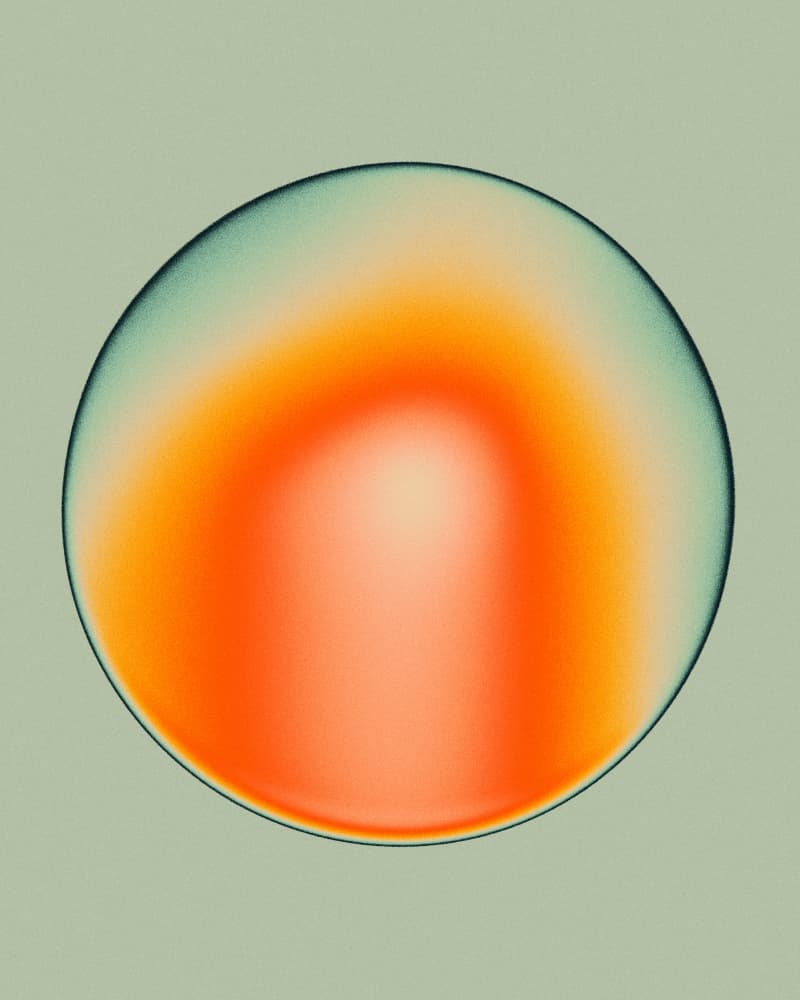Vibrant Gradient Orb by Jazzberry Blue — canvas wall art