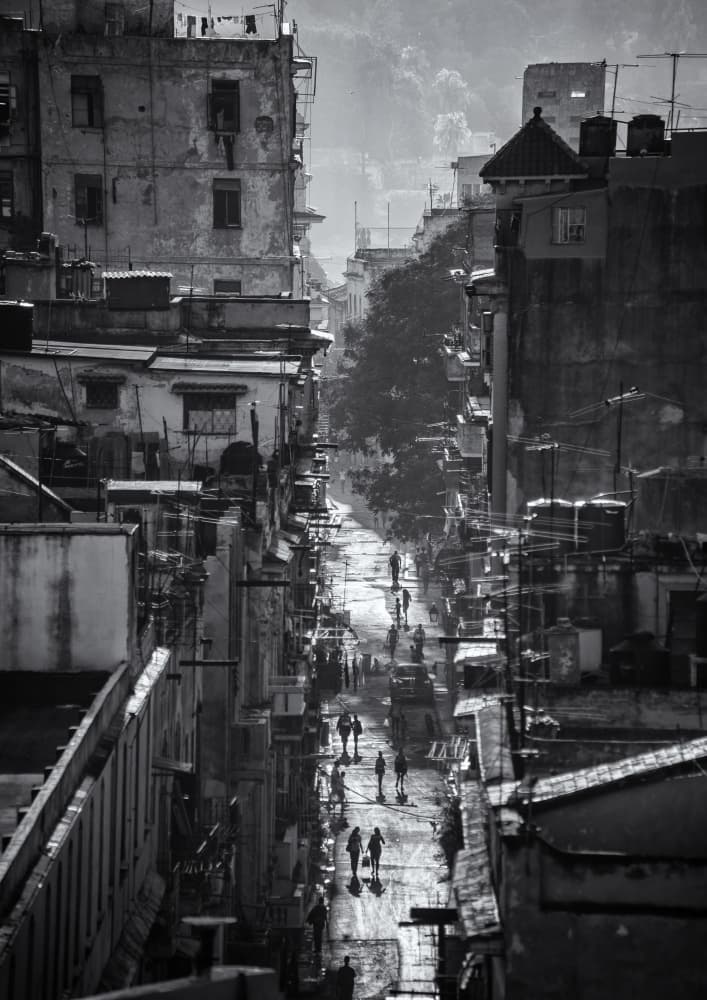 City Street Life by José Manuel cruz — canvas wall art