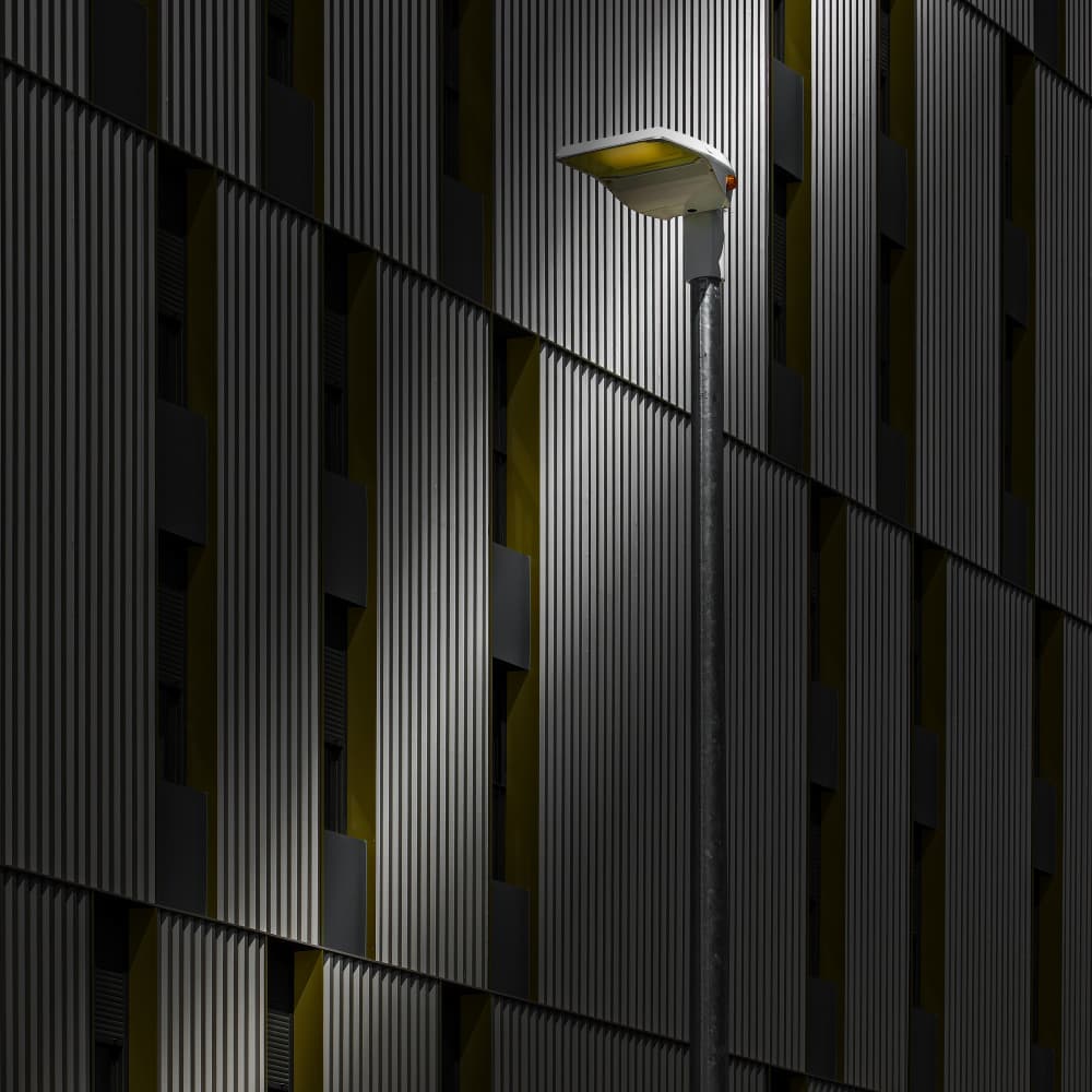 Urban Night Glow by Wim Schuurmans — canvas wall art