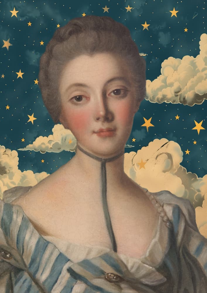 Vintage Starry Portrait