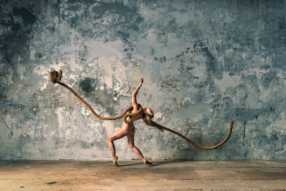 Expressive Nude Dance by Ray Fritz — canvas wall art