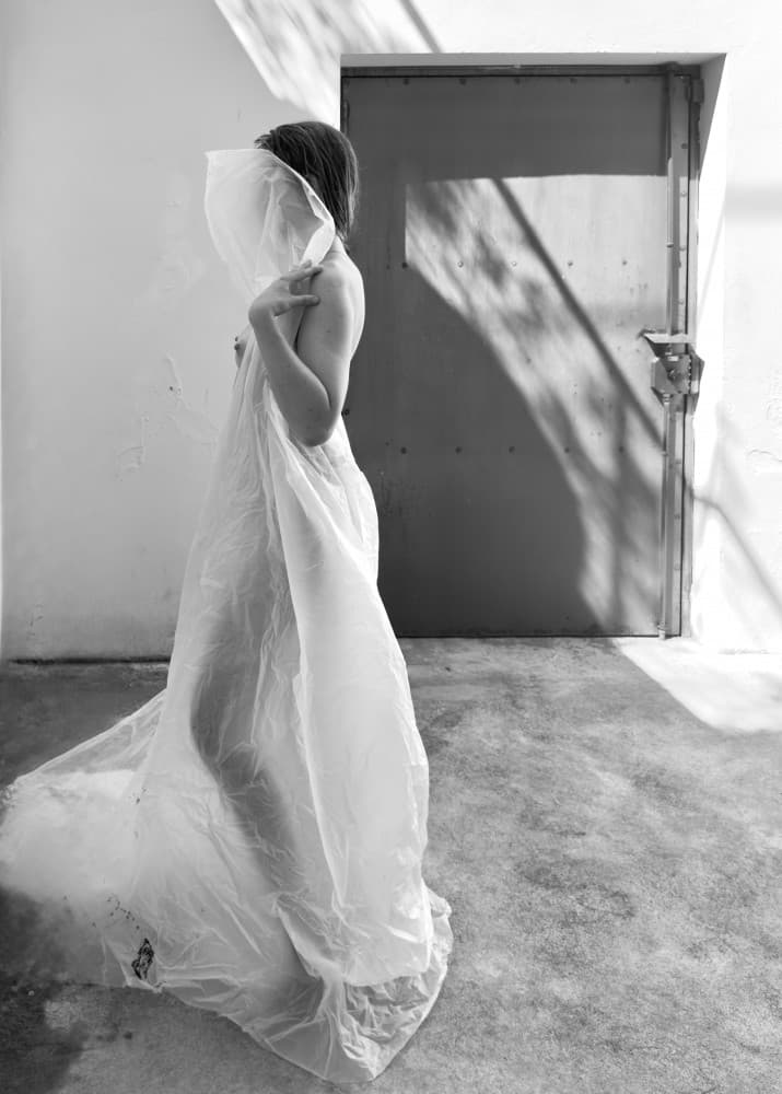 Draped Figure in Light by Davide Barzaghi — canvas wall art