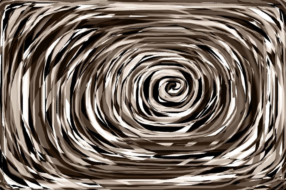 Swirling Sepia Spiral by Christina Sillen — canvas wall art