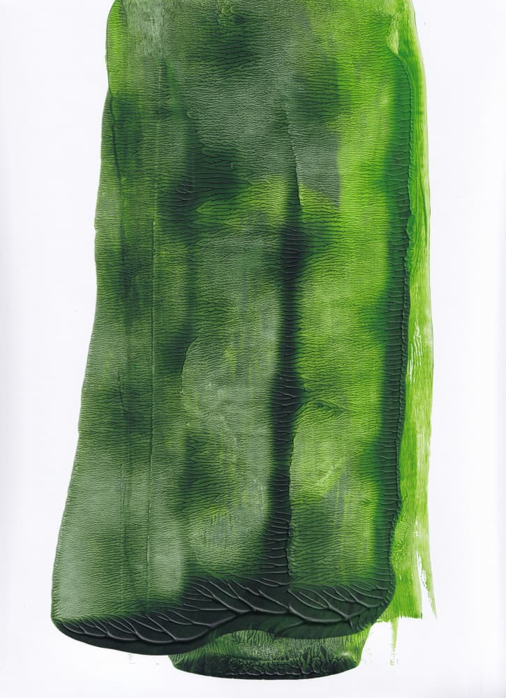Fluid Green Abstract by Maira Ribena — canvas wall art