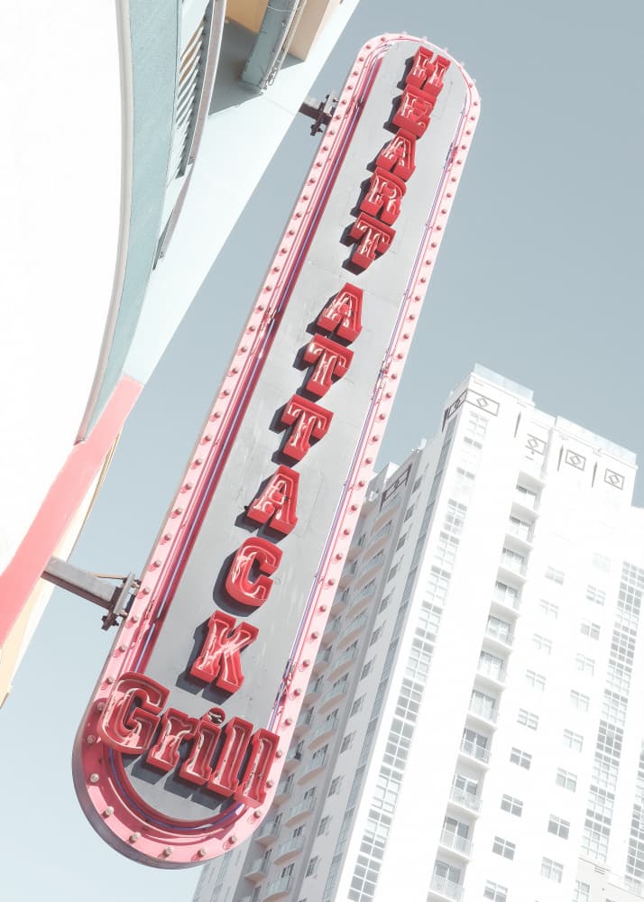 Retro Grill Neon Sign by Pictufy Studio III — canvas wall art