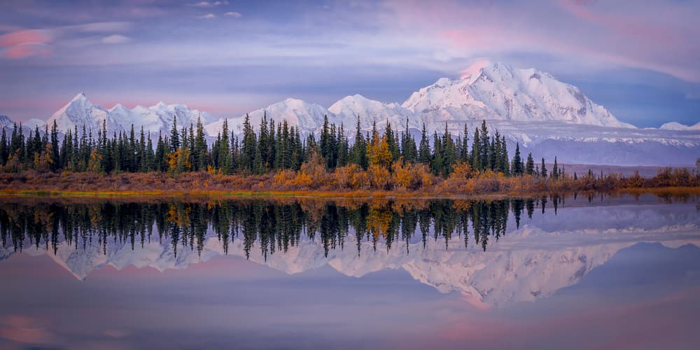 Vivid Mountain Reflection by Michael Zheng — canvas wall art