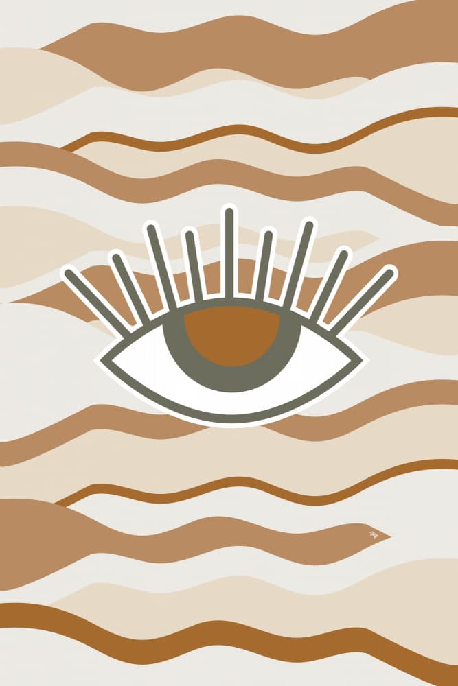 Mystic Eye Desert Waves by Martina — canvas wall art