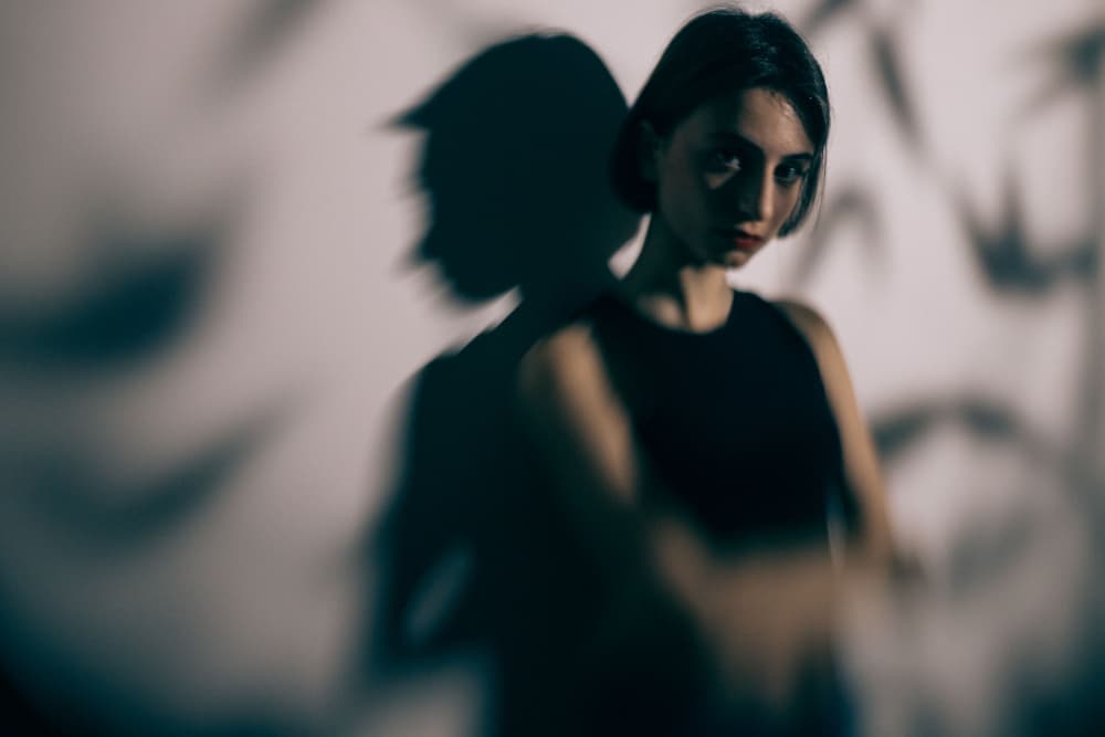 Mysterious Shadow Portrait by M. Emre Erol — canvas wall art