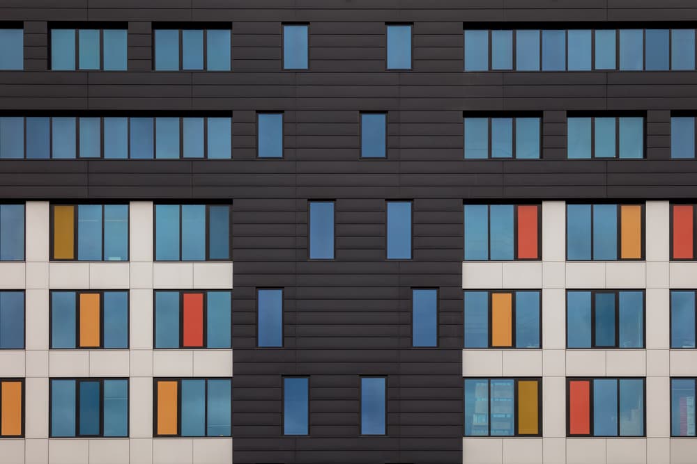 Modern Colorful Facade by Theo Luycx — canvas wall art
