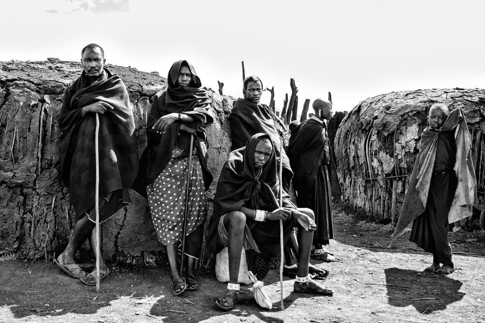 African Tribal Gathering by Giuseppe DAmico — canvas wall art