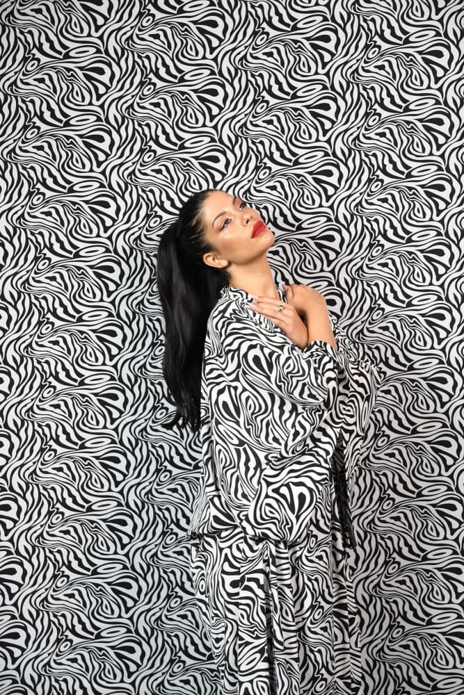 Bold Zebra Fashion by Iris Resch — canvas wall art