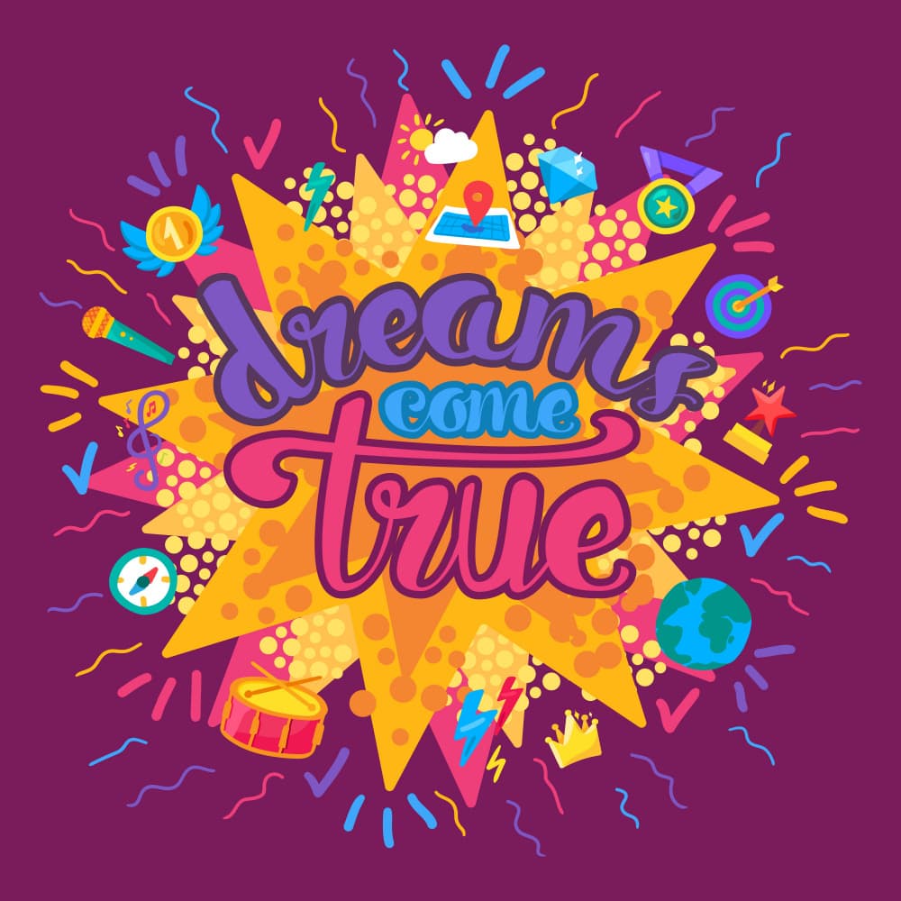 Dream Come True Inspiration by Marika Barsrsind — canvas wall art