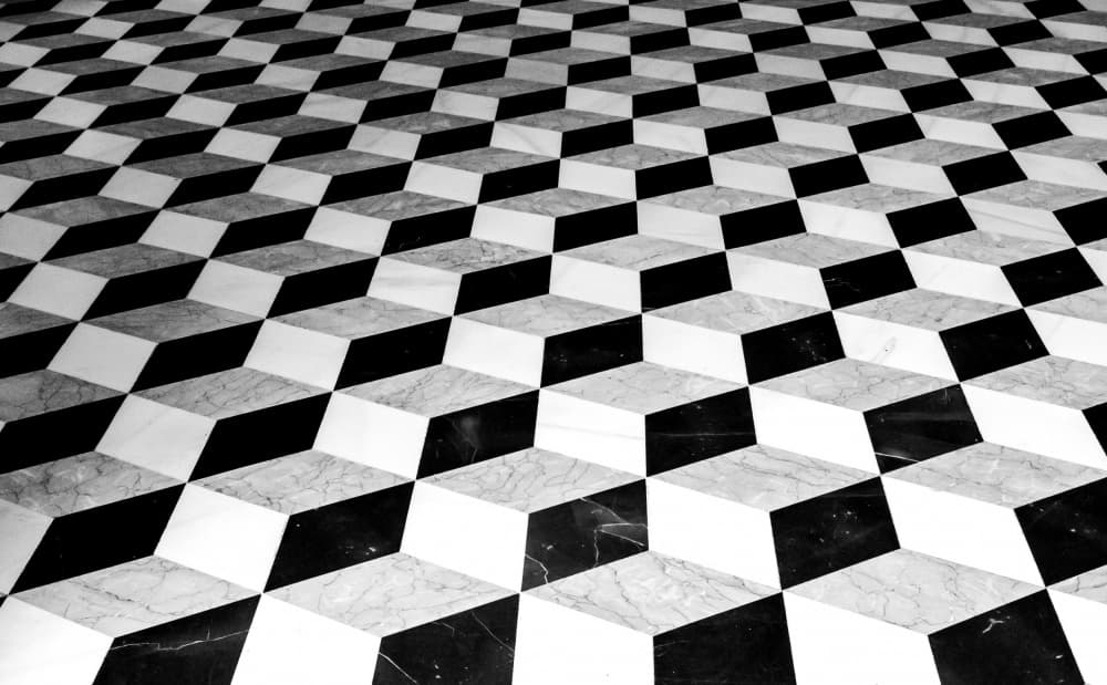 Geometric Illusion Floor by Markus Auerbach — canvas wall art