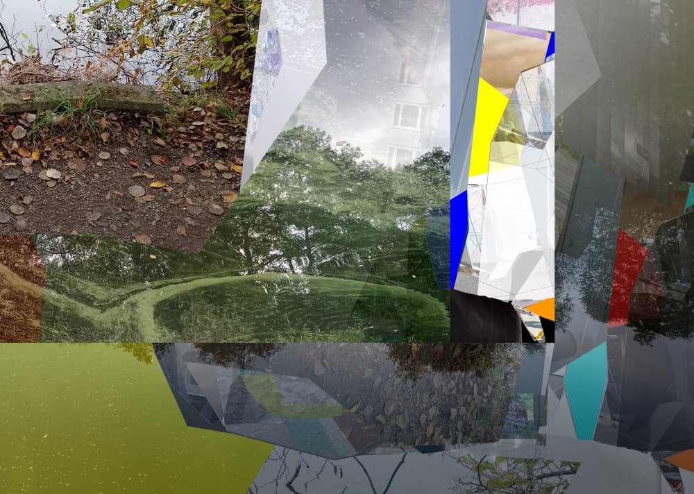 Fragmented Urban Nature by Stefan Fransson — canvas wall art