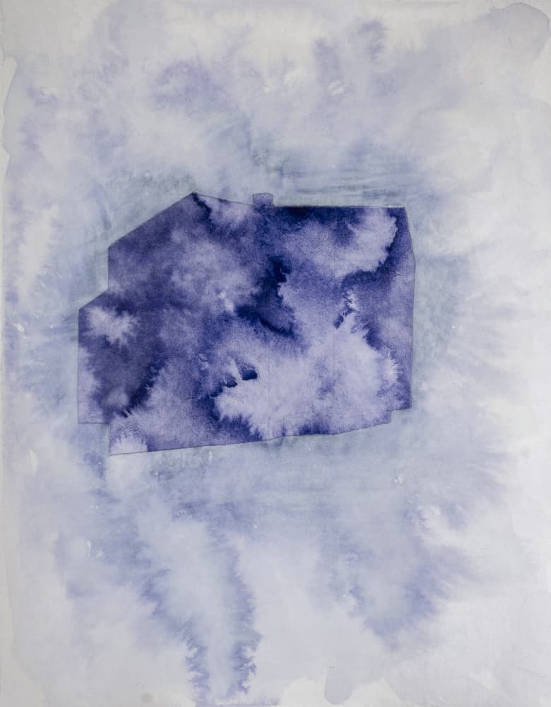 Misty Blue Home by Joshua Hoskins — canvas wall art