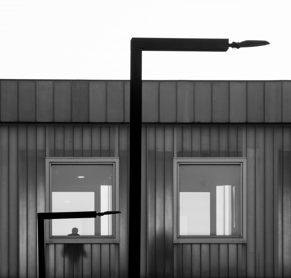 Streetlight And Silhouette by HAN dong hee — canvas wall art