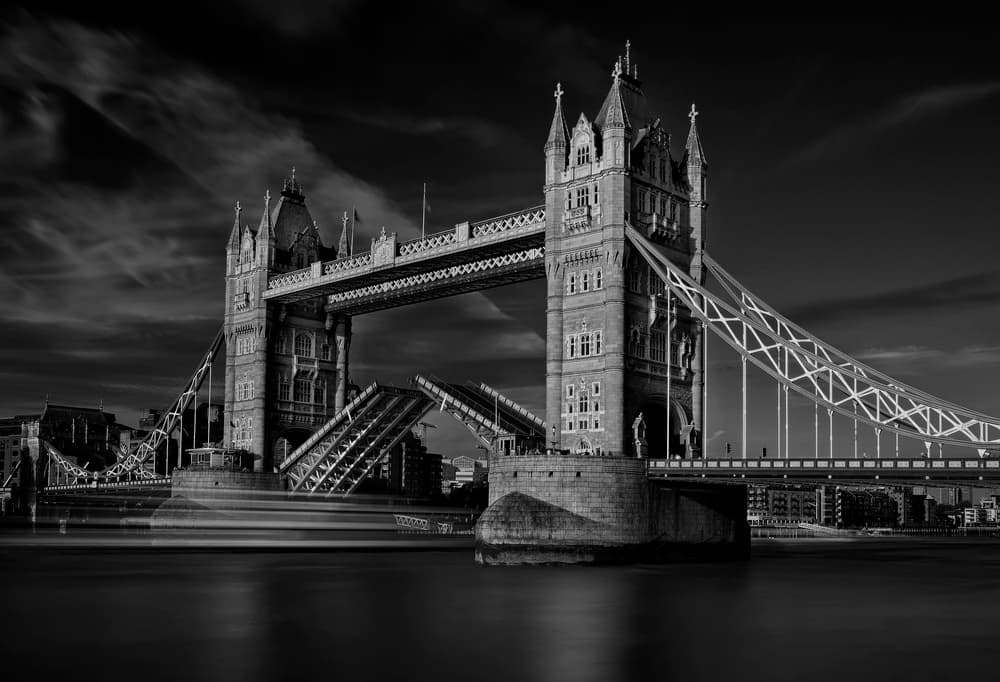 Tower Bridge Opening Night by C.S. Tjandra — canvas wall art