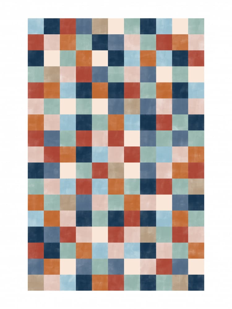 Textured Color Blocks by Elena Ristova — canvas wall art