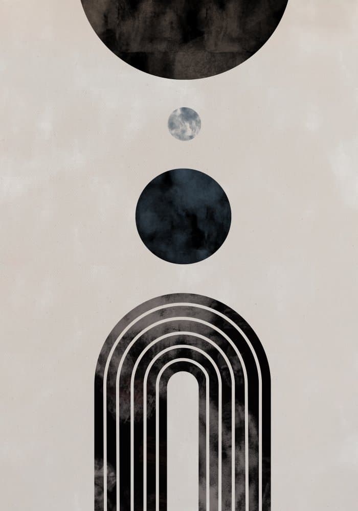 Minimalist Moon Arches by Pictufy Studio II — canvas wall art