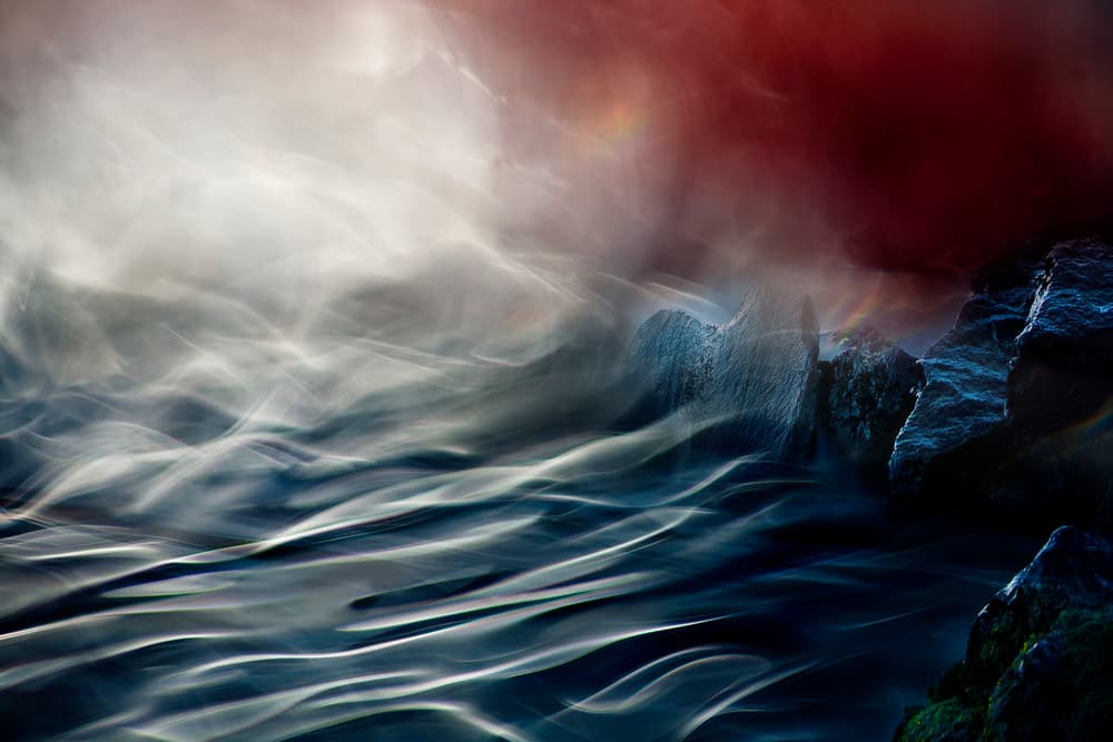 Abstract Flowing Water by Willy Marthinussen — canvas wall art