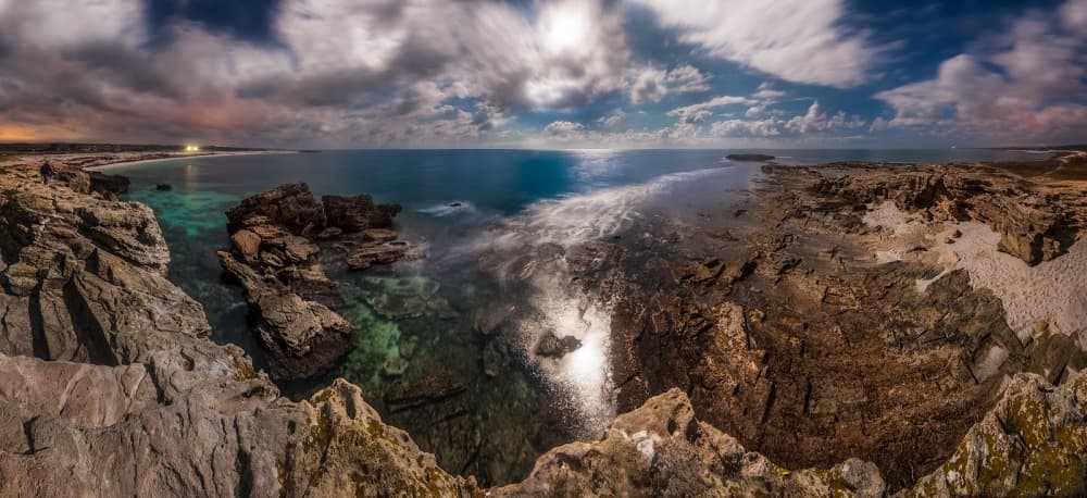 Moonlit Rocky Coastline by Ivan Pedretti — canvas wall art