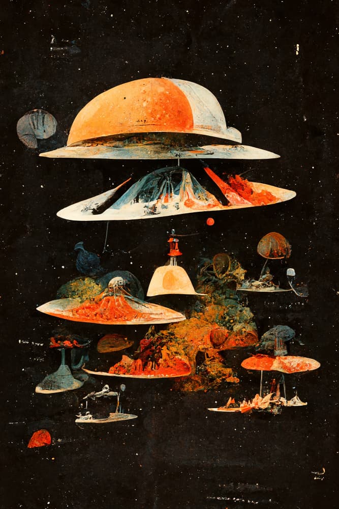 Celestial Layers by Treechild — canvas wall art