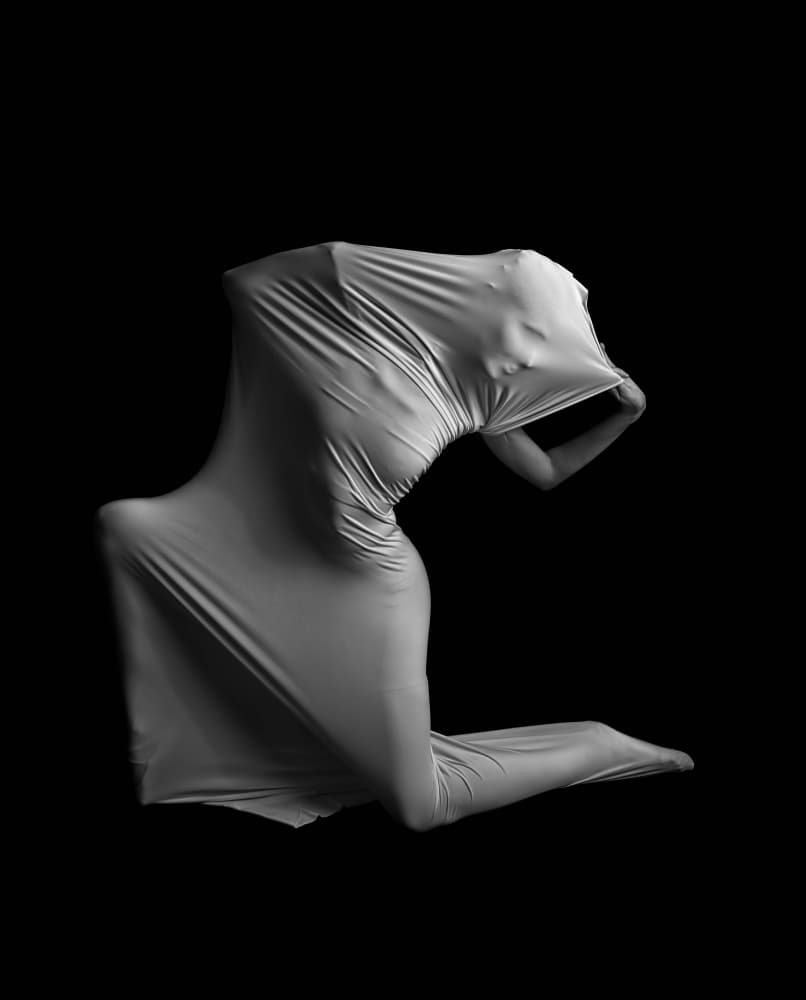 Stretched Fabric Figure by Tali Stein — canvas wall art