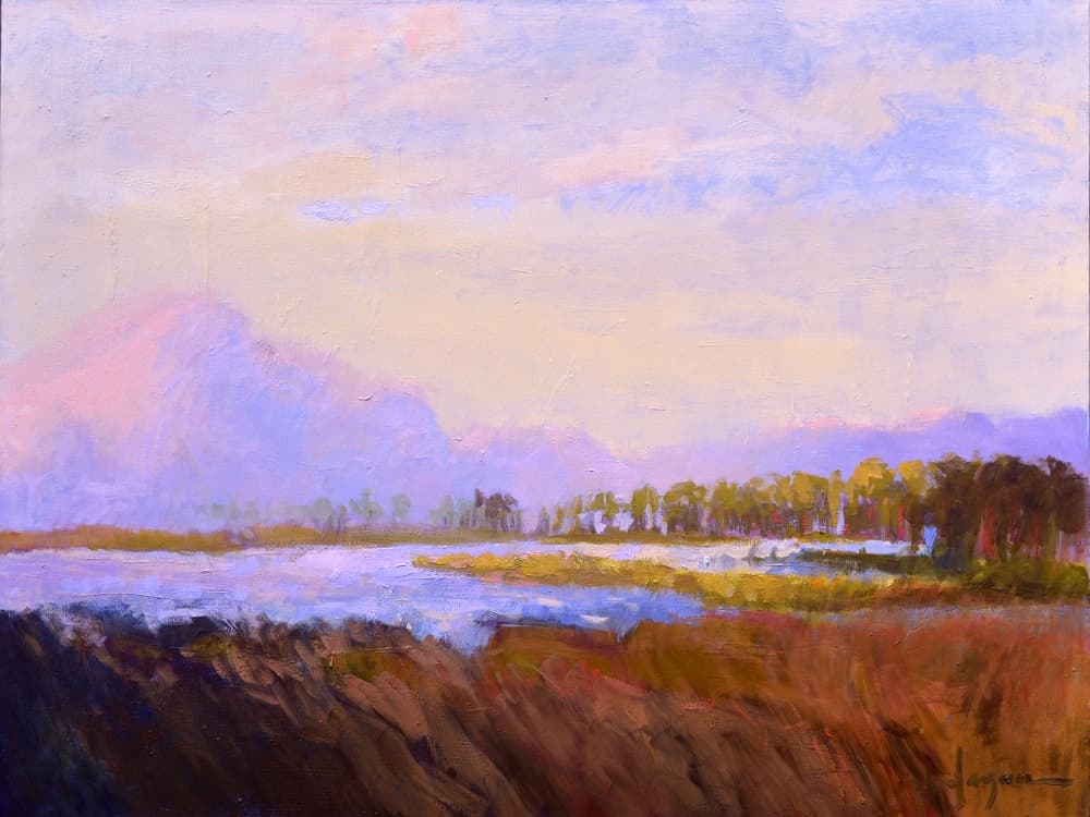 Serene Pastel Landscape by Dorothy Fagan — canvas wall art
