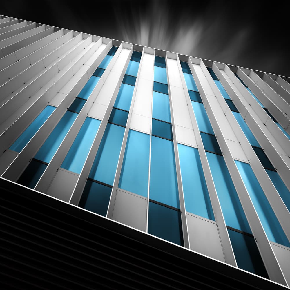 Modern Blue Lines by Marc Huybrighs — canvas wall art