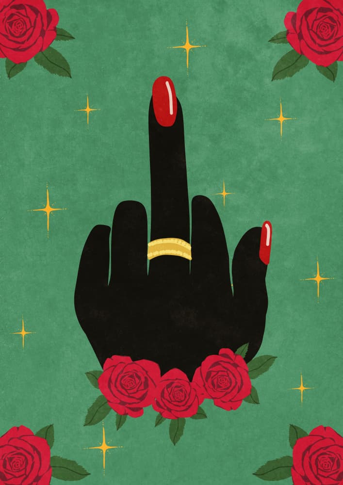 Middle Finger by Raissa Oltmanns — canvas wall art