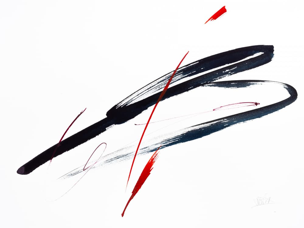Dynamic Abstract Strokes by Mette Rix — canvas wall art