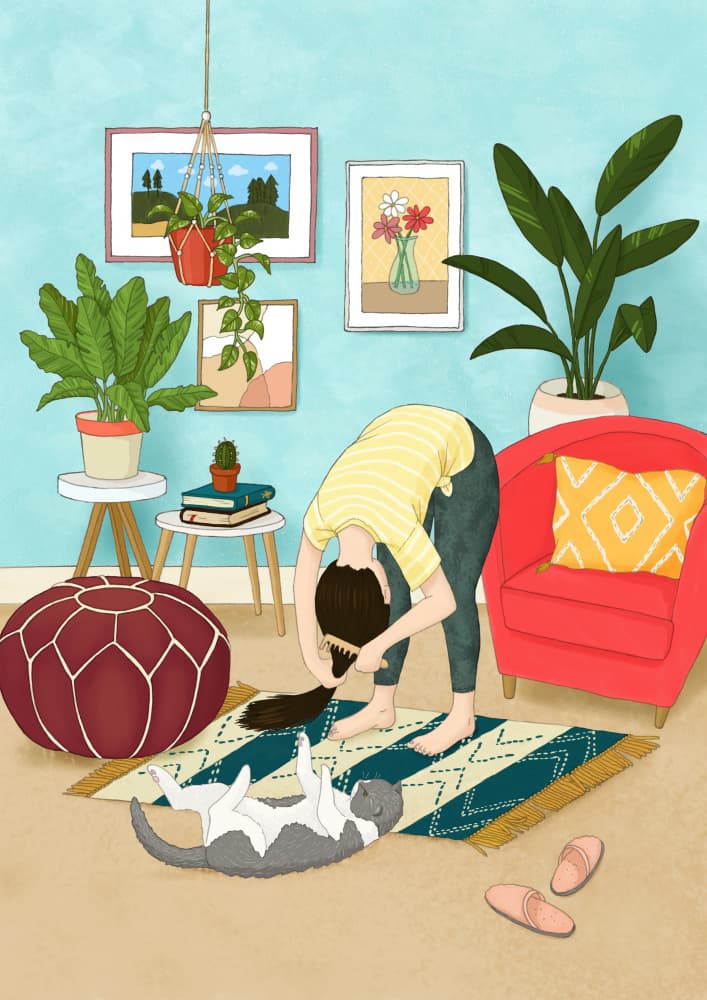 Peaceful Home Routine by Petra Holíková — canvas wall art