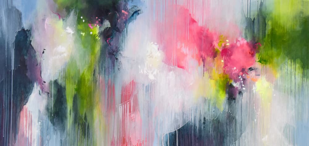 Vibrant Dreamy Flow by Kirsten Handelmann — canvas wall art