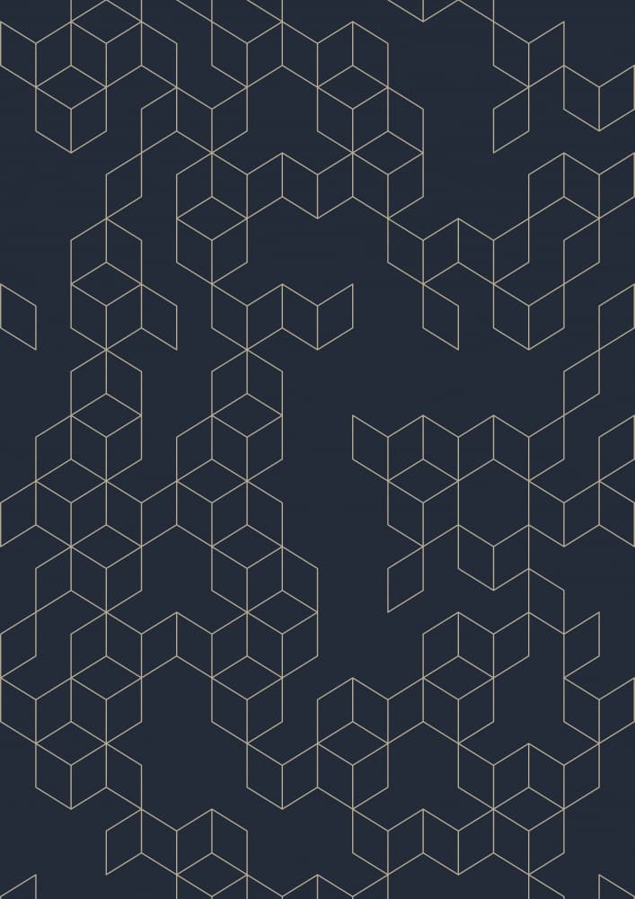 Isometric Cube Pattern by Florent Bodart — canvas wall art