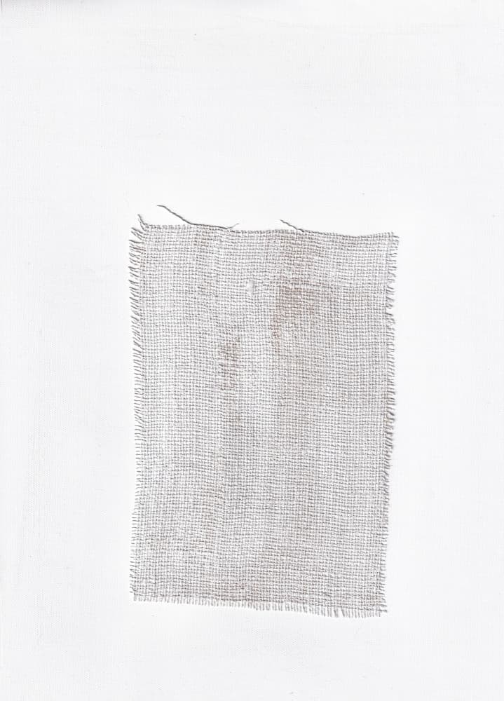 Frayed Linen Texture by Maira Ribena — canvas wall art