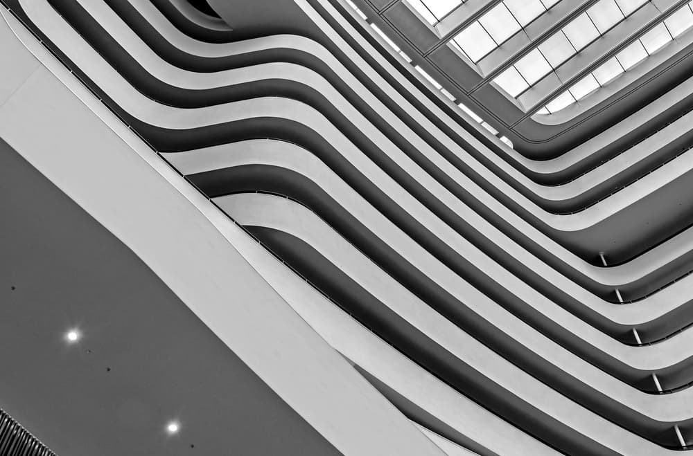 Modern Urban Curves by Henk van Maastricht — canvas wall art