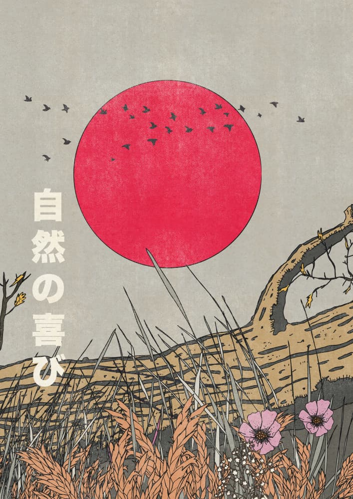 Japanese Nature Serenity by Nicholas — canvas wall art