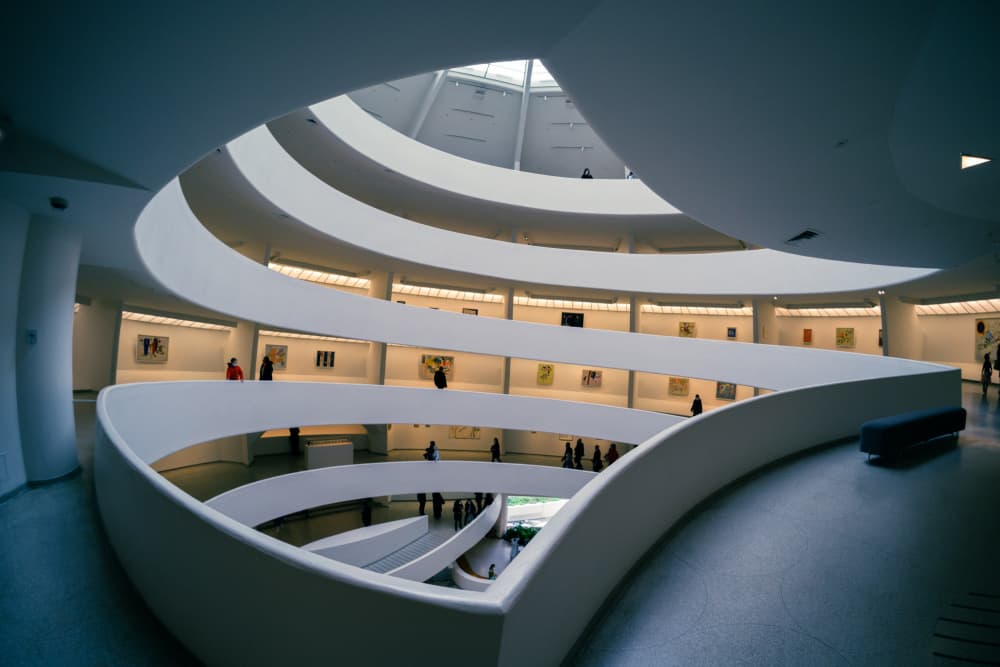 Grand Museum Spiral by Rafael L. Bardají — canvas wall art