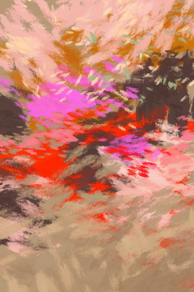 Vibrant Abstract Bloom by Simona Gocan — canvas wall art
