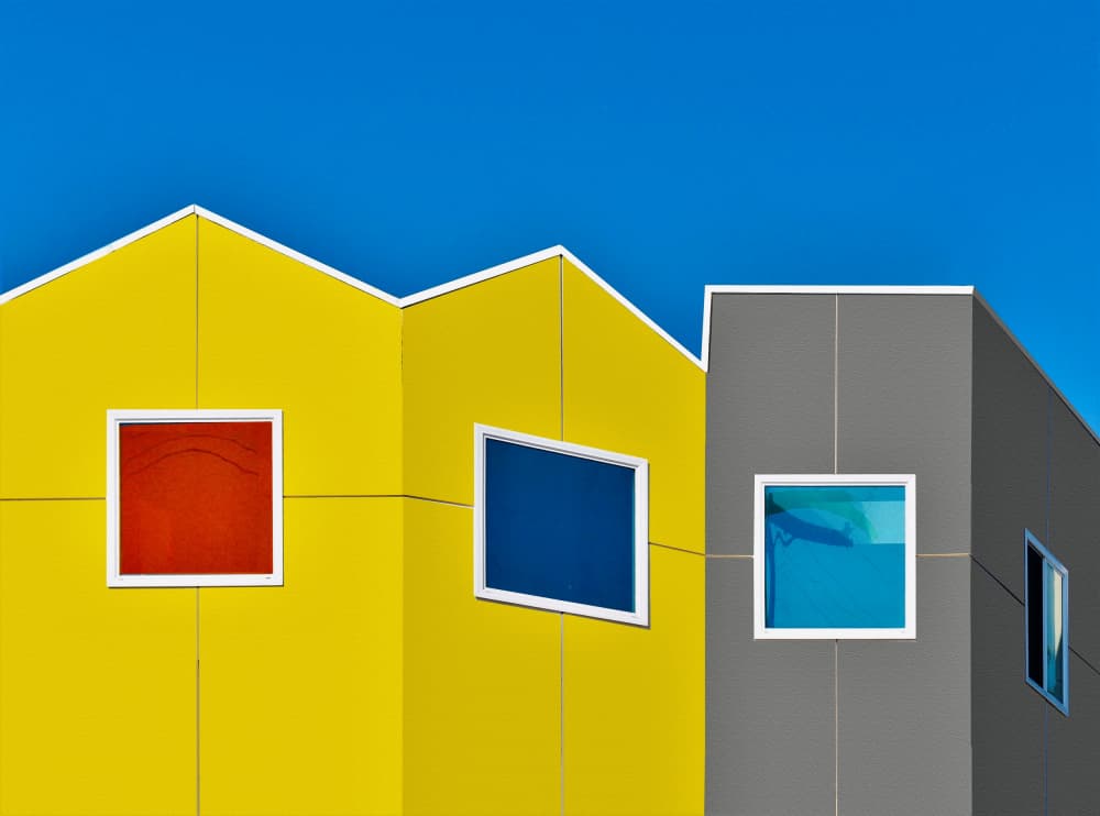 Colorful Modern Building by Arnon Orbach — canvas wall art
