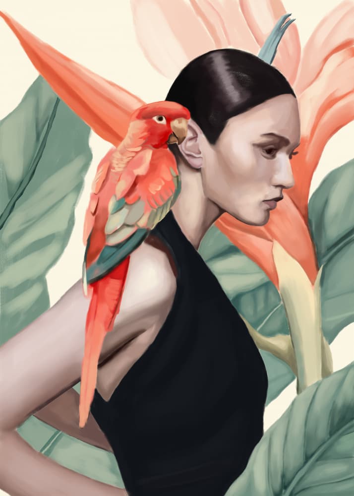 Tropic Song by Nadjaa — canvas wall art