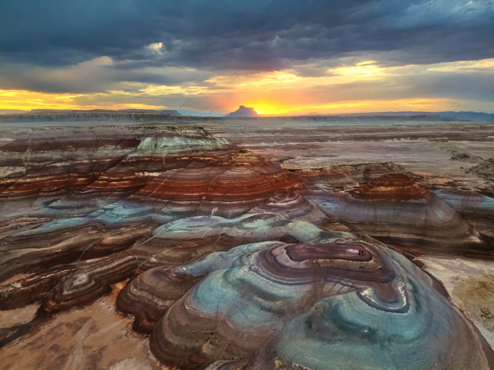 Painted Desert Sunset by MIN LI — canvas wall art