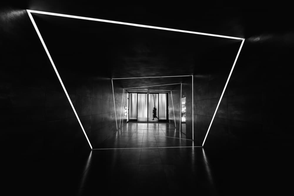 Geometric Path Forward by Roswitha Schleicher-Schwarz — canvas wall art