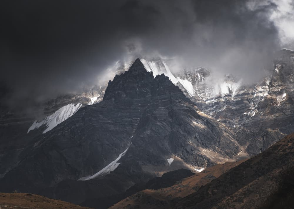 Mountain Light and Shadow by CHAYAN CHATTERJEE — canvas wall art