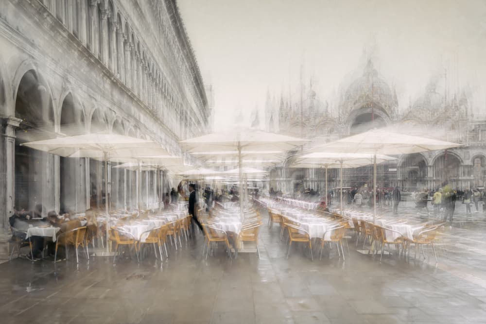 Blurred Venice Grandeur by Roswitha Schleicher-Schwarz — canvas wall art